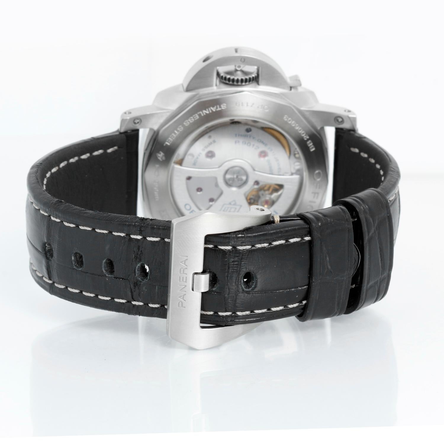 Men's Panerai Luminor 1950 GMT 44mm Steel Mens Watch PAM01321