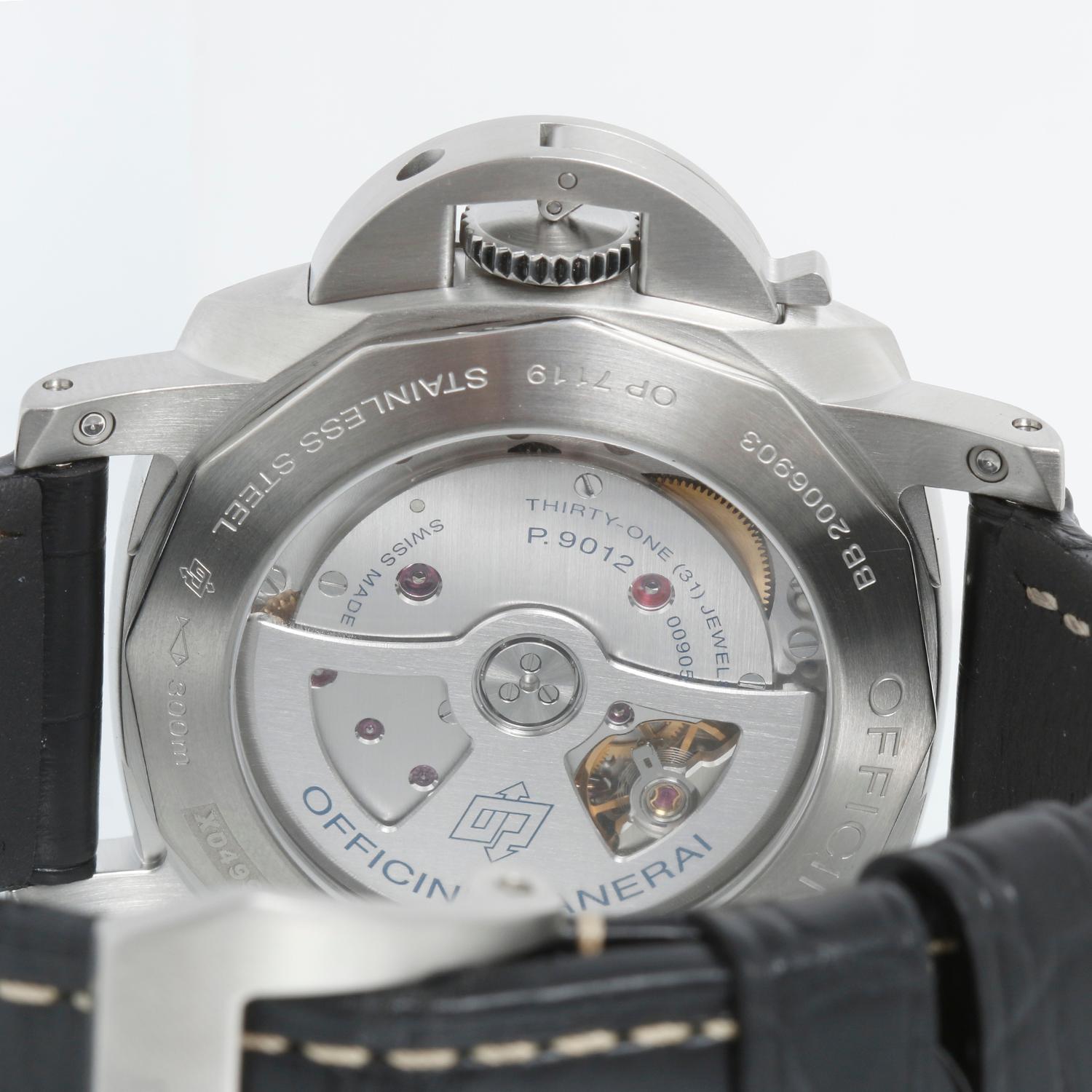 Panerai Luminor 1950 GMT 44mm Steel Mens Watch PAM01321 1