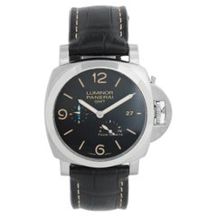 Panerai Luminor 1950 GMT 44mm Steel Mens Watch PAM01321