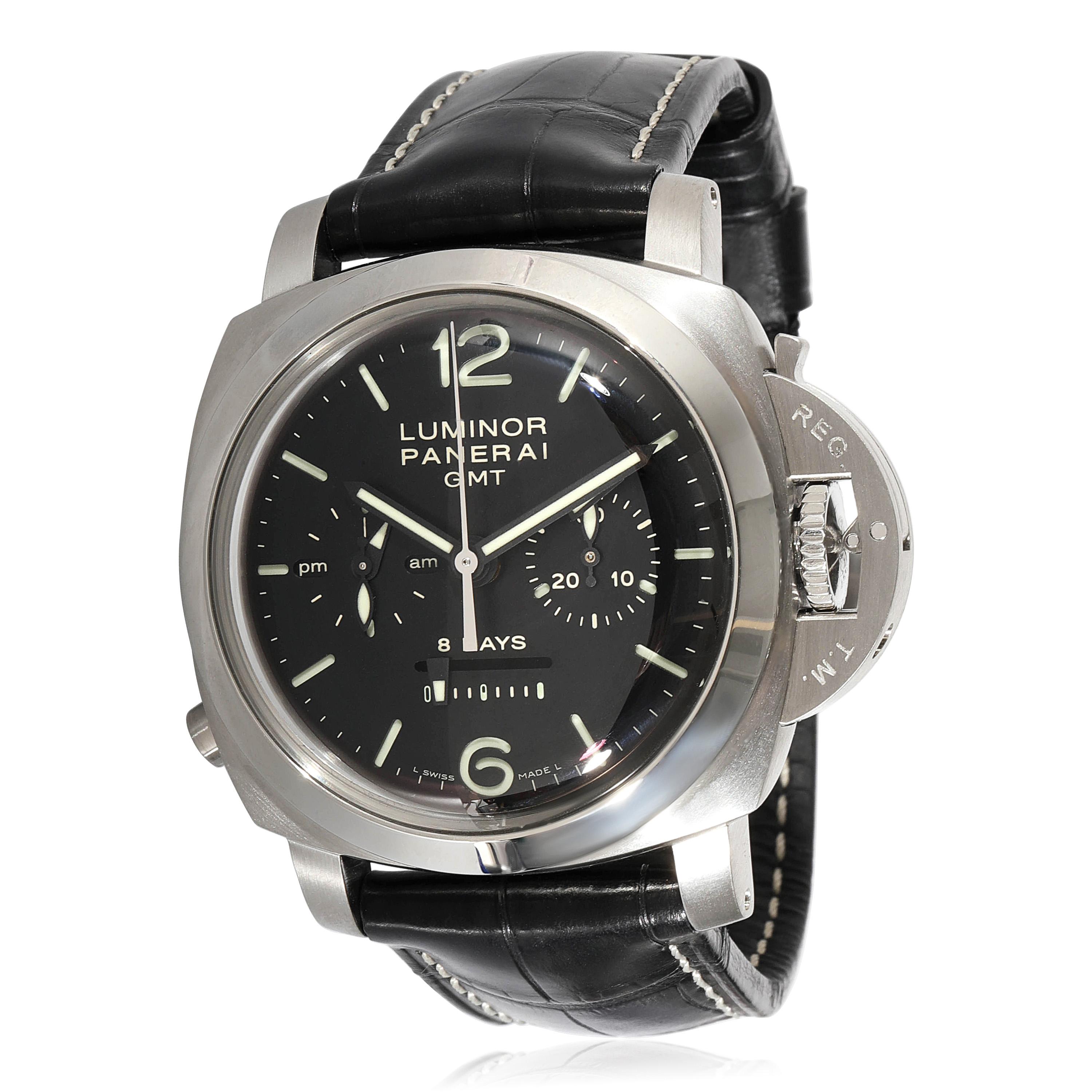 Panerai Luminor 1950 Monopulsante GMT PAM00275 Herrenuhr in  Rostfreier Stahl 1