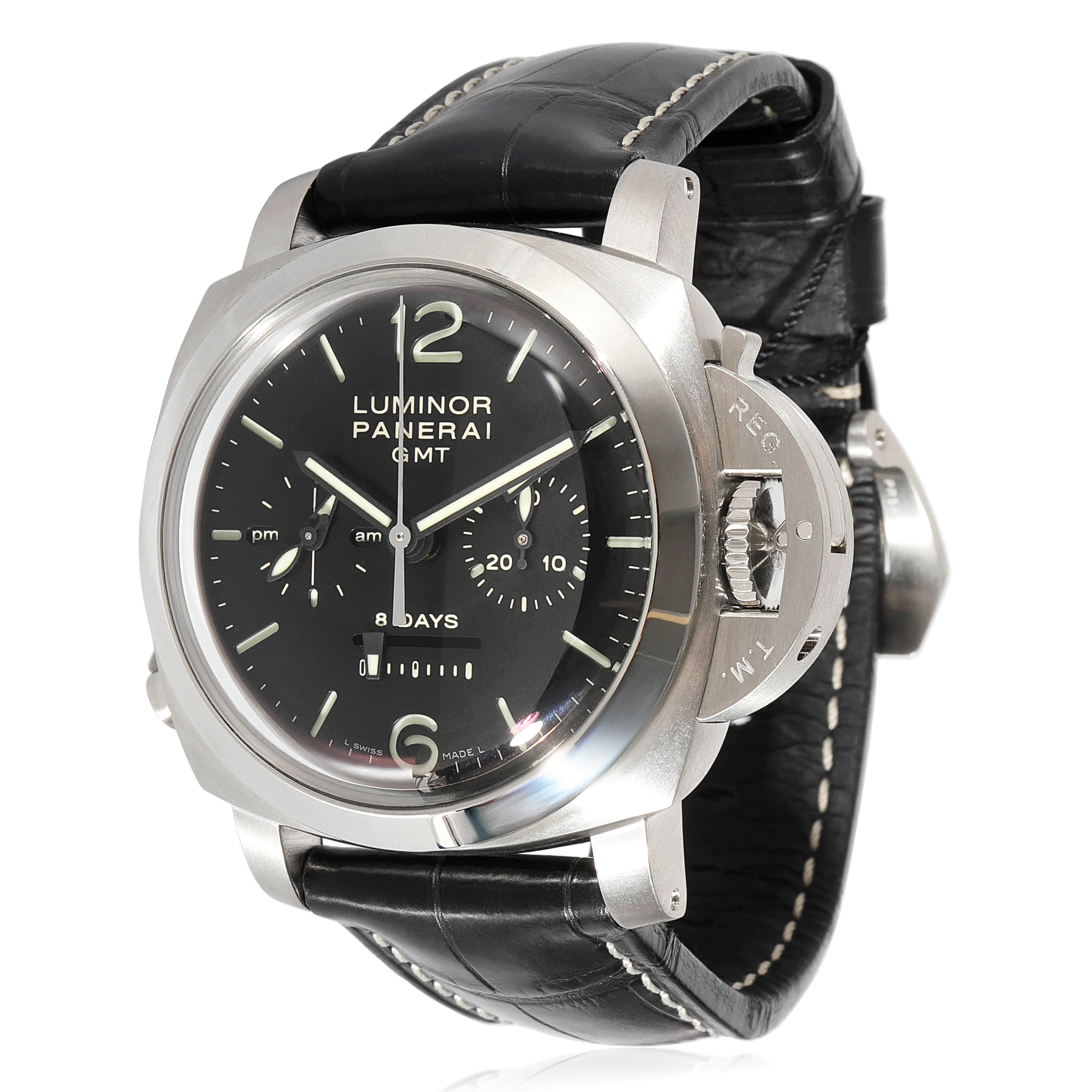 Panerai Luminor 1950 Monopulsante GMT PAM00275 Herrenuhr in  Rostfreier Stahl 2