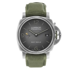 Panerai Luminor 1950 Navy Seals Limited Editon Mens 44mm Watch PAM01412 Box Card
