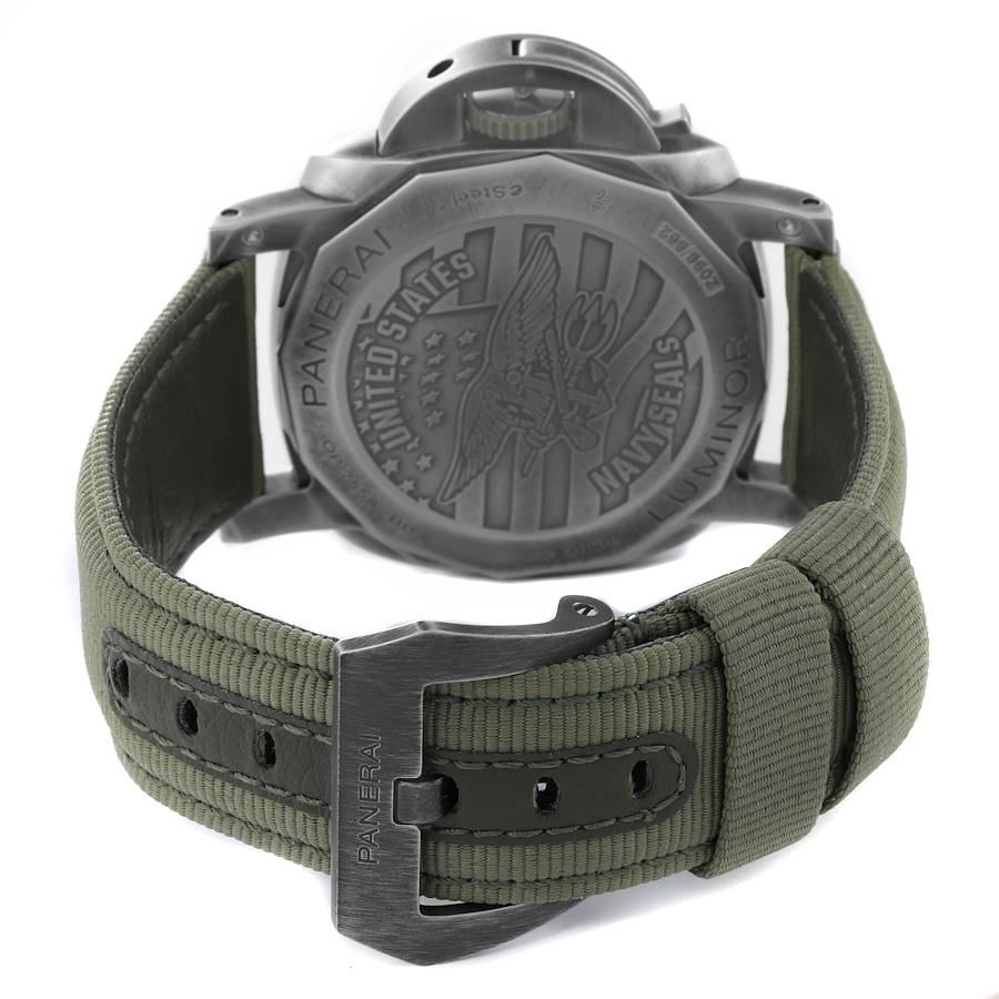 Men's Panerai Luminor 1950 Navy Seals Limited Editon Mens 44mm Watch PAM01412 Box Card