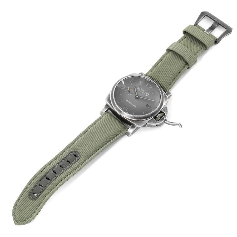 Panerai Luminor 1950 Navy Seals Limited Editon Mens 44mm Watch PAM01412 Box Card 1