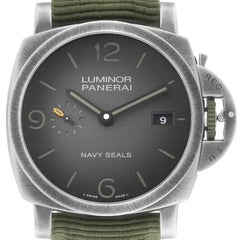 Panerai Luminor 1950 Navy Seals Limited Editon Mens 44mm Watch PAM01412 Box Card