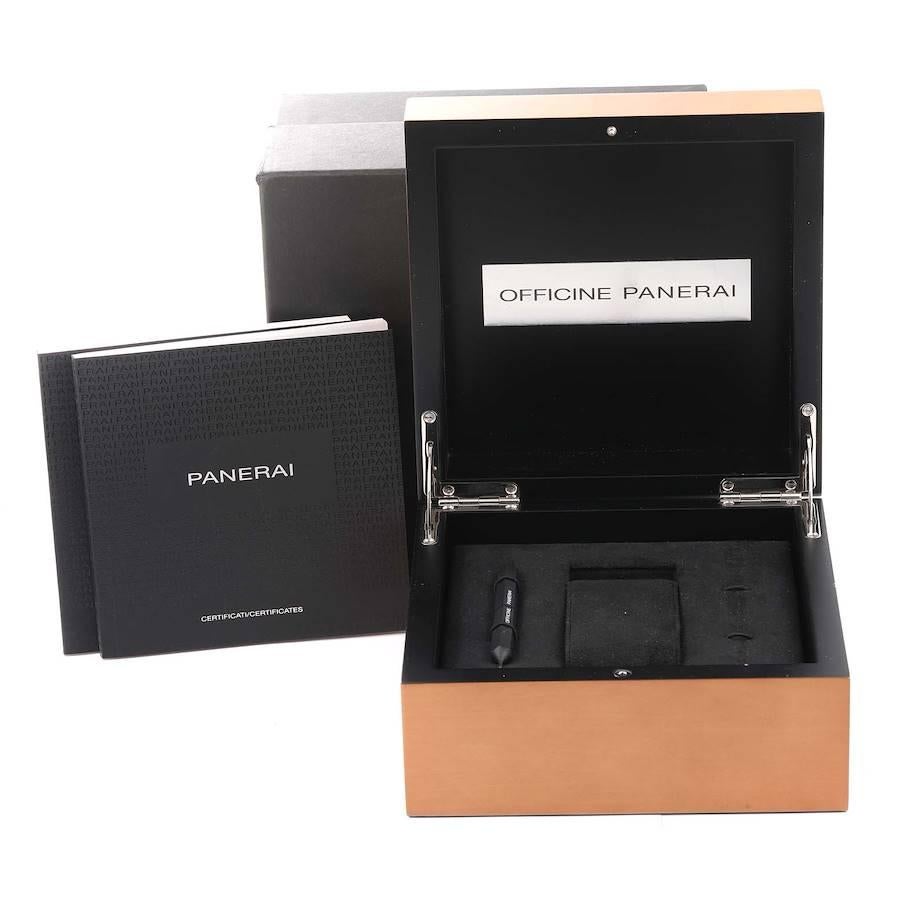 Panerai Luminor 1950 Power Reserve 3 Day GMT Watch PAM00537 Box Papers For Sale 4