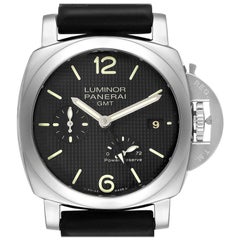 Panerai Luminor 1950 Power Reserve 3 Day GMT Watch PAM00537 Box Papers