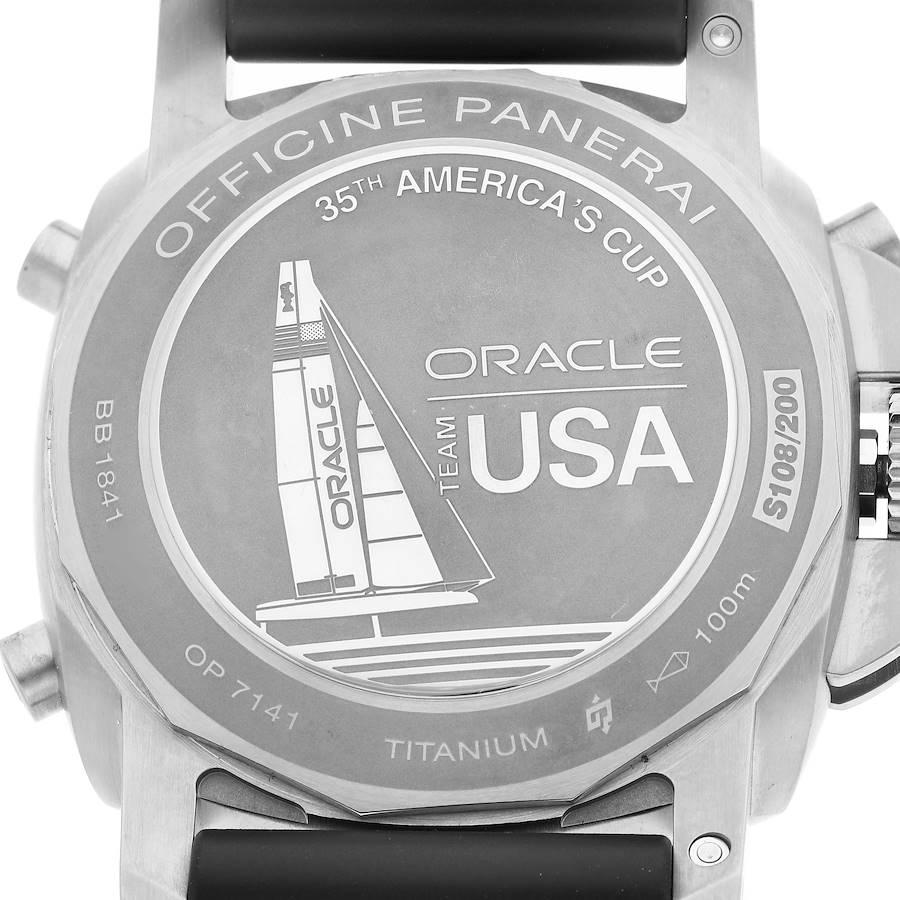 Panerai Luminor 1950 Regatta 47mm Oracle Team USA Uhr PAM00726 Schachtelpapiere im Angebot 2