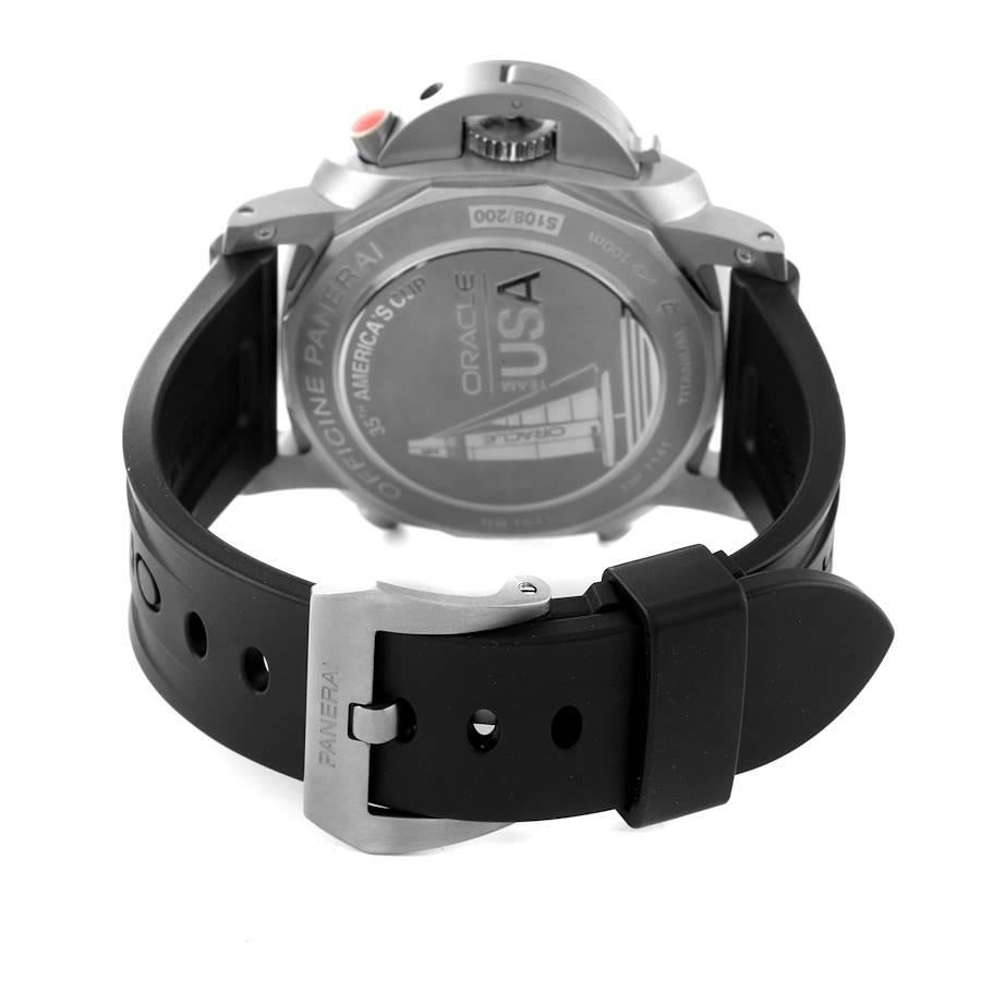 Panerai Luminor 1950 Regatta 47mm Oracle Team USA Uhr PAM00726 Schachtelpapiere im Angebot 3