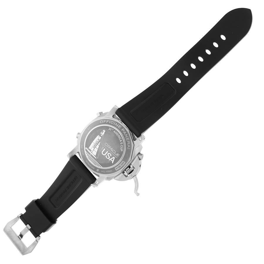 Panerai Luminor 1950 Regatta 47mm Oracle Team USA Uhr PAM00726 Schachtelpapiere im Angebot 5