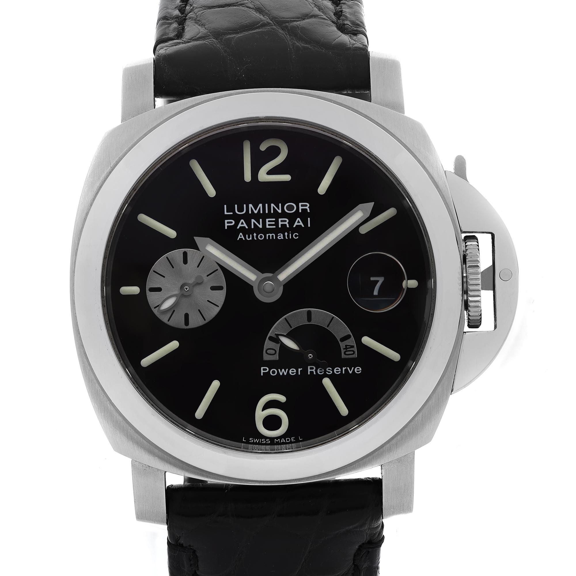 Great condition. Brand new original leather band. Minor spots on hands. Recently serviced and polished. 

Brand: Panerai  Type: Wristwatch  Department: Men  Model Number: PAM00125  Country/Region of Manufacture: Switzerland  Style: Luxury  Model: