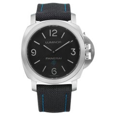 Panerai Luminor 44mm Stahl Schwarzes Zifferblatt Herrenuhr mit Handaufzug PAM00774