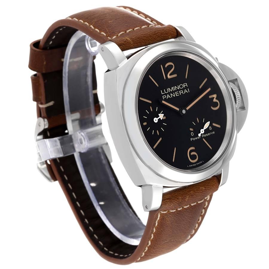 Panerai Luminor 8 Days 44mm Steel Mens Watch PAM00795 Box Papers In Excellent Condition In Atlanta, GA