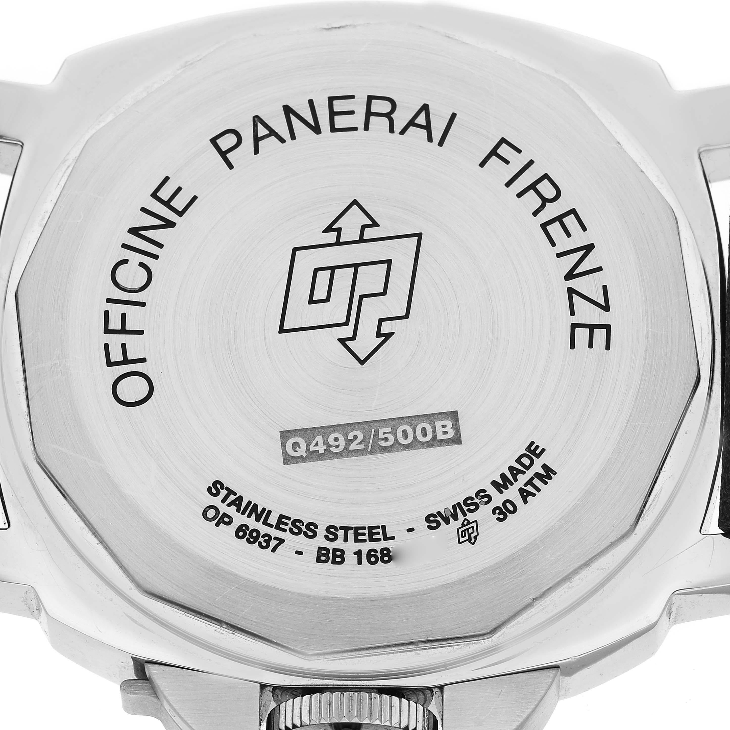 Panerai Luminor 8 Days Limited Edition Steel Mens Watch Set PAM00785 Box Papers For Sale 1