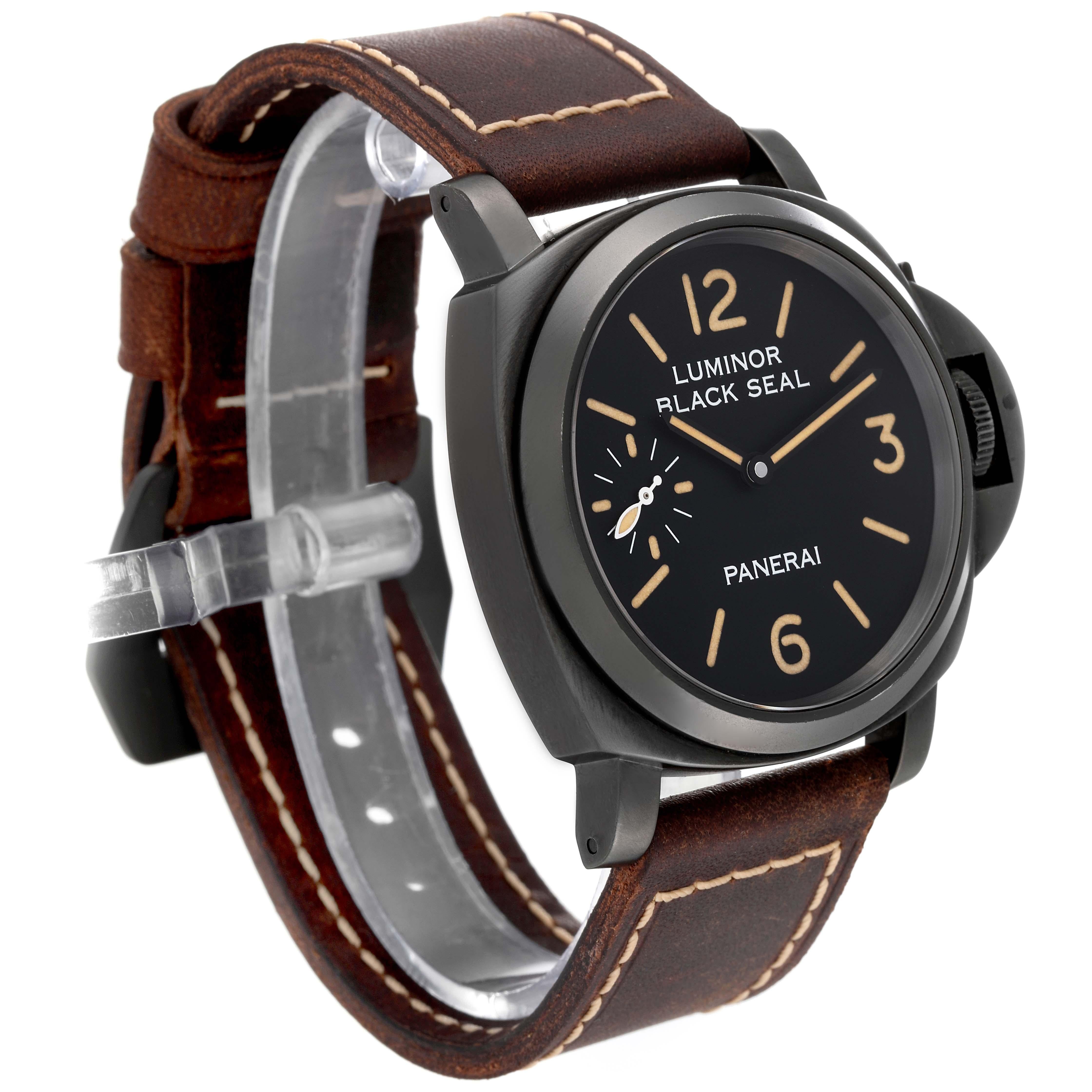 Panerai Luminor 8 Days Limited Edition Steel Mens Watch Set PAM00785 Box Papers For Sale 2