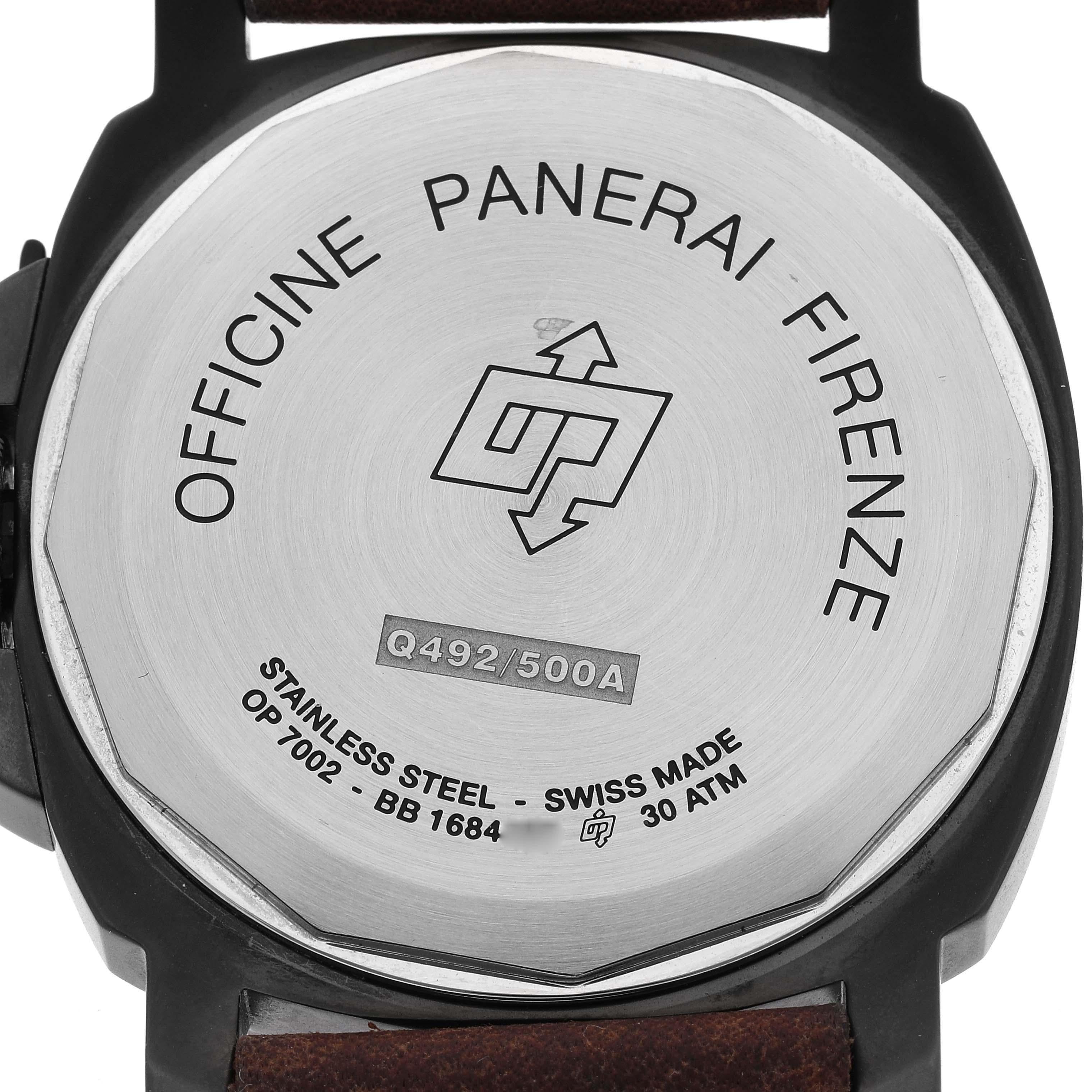 Panerai Luminor 8 Days Limited Edition Steel Mens Watch Set PAM00785 Box Papers For Sale 3