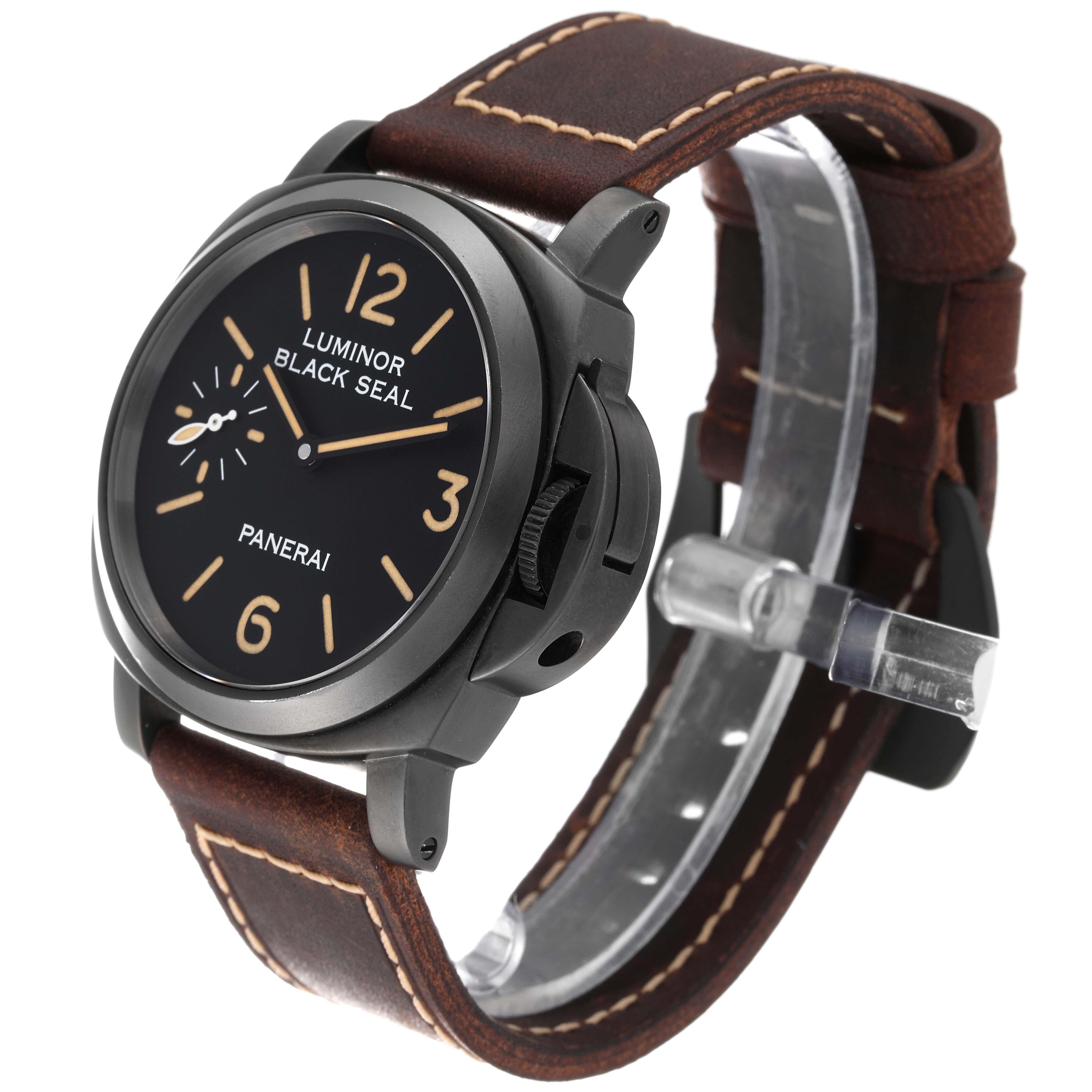 Panerai Luminor 8 Days Limited Edition Steel Mens Watch Set PAM00785 Box Papers For Sale 5