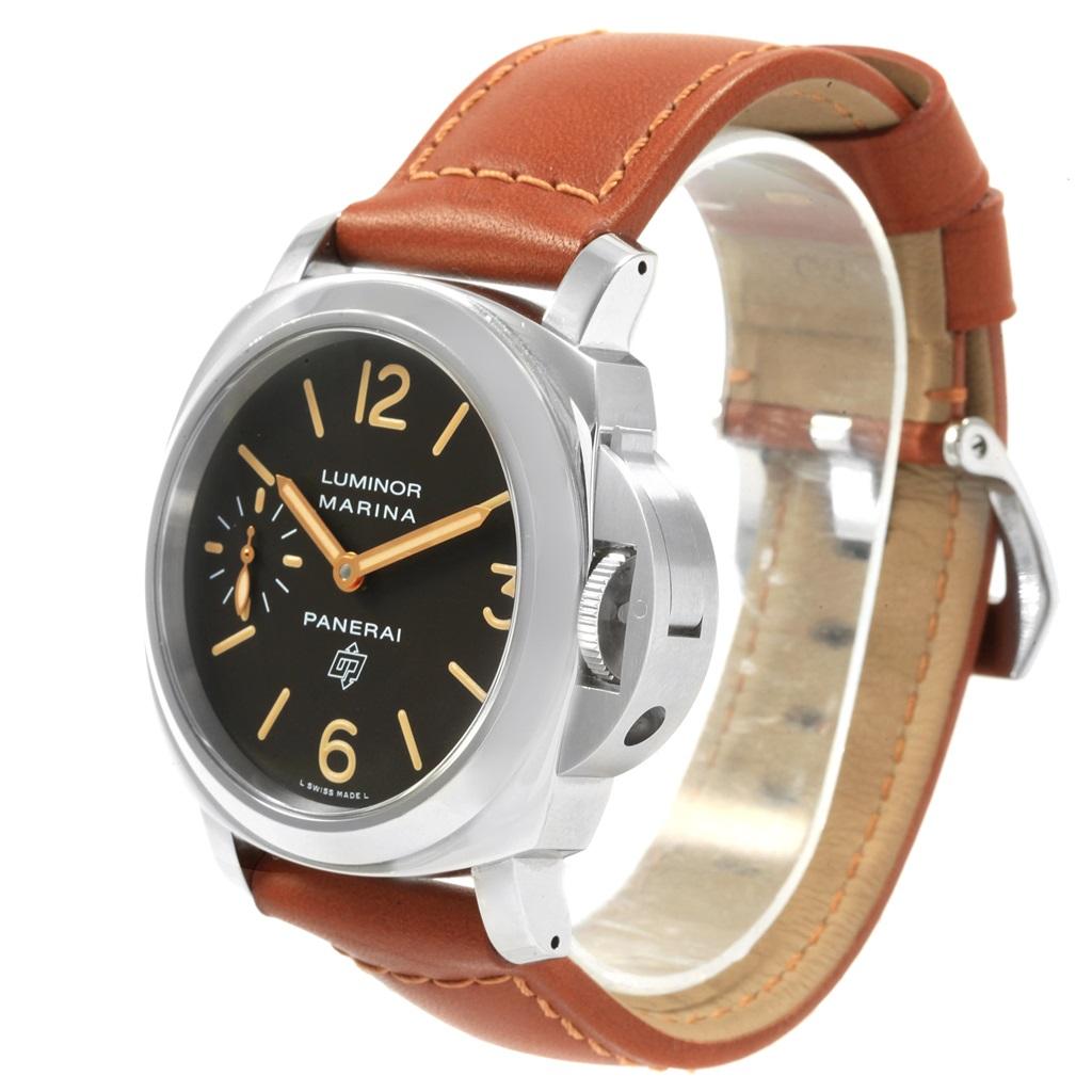 Panerai Luminor Acciaio Logo Tropical Brown Dial Watch PAM00632 For Sale 1