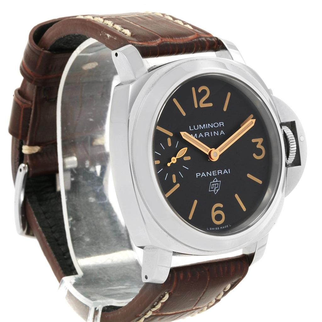 Panerai Luminor Acciaio Logo Tropical Brown Dial Watch PAM00632 2