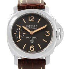 Panerai Luminor Acciaio Logo Tropical Brown Dial Watch PAM00632