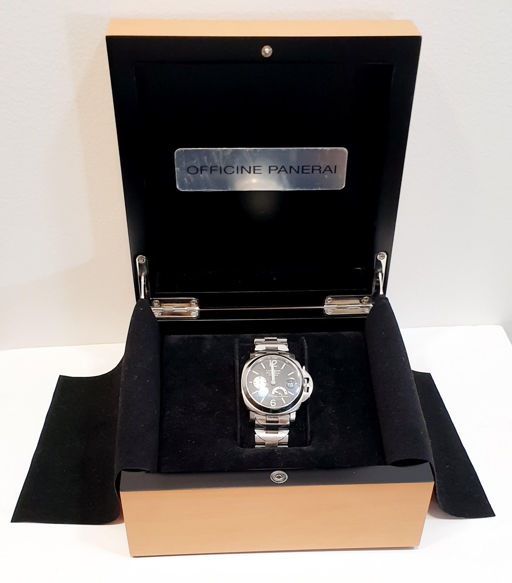 Reloj Panerai Luminor Authomatic Firenze 1860 Reserva de marcha Swiss Made con caja 2