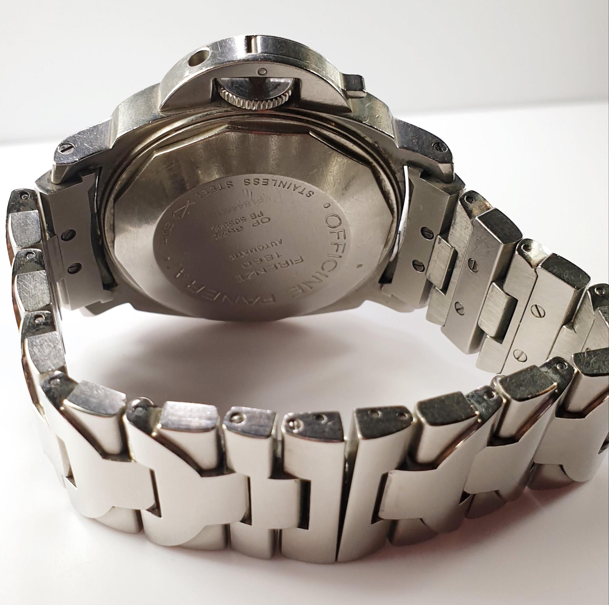Femenino o masculino Reloj Panerai Luminor Authomatic Firenze 1860 Reserva de marcha Swiss Made con caja