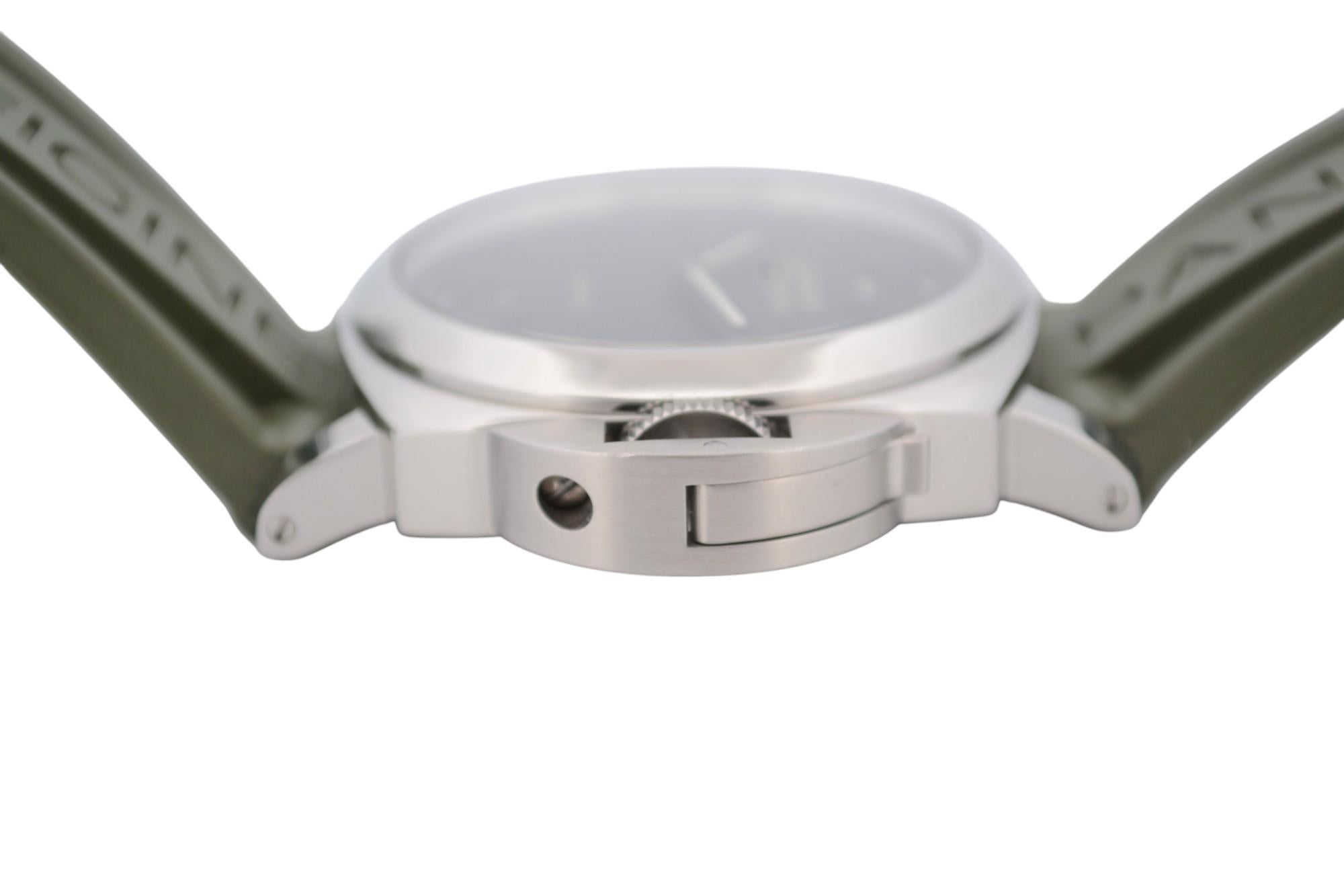 Panerai Luminor Base 8 Days 44 Stainless Steel Manual Winding Ref: PAM 00560 For Sale 6