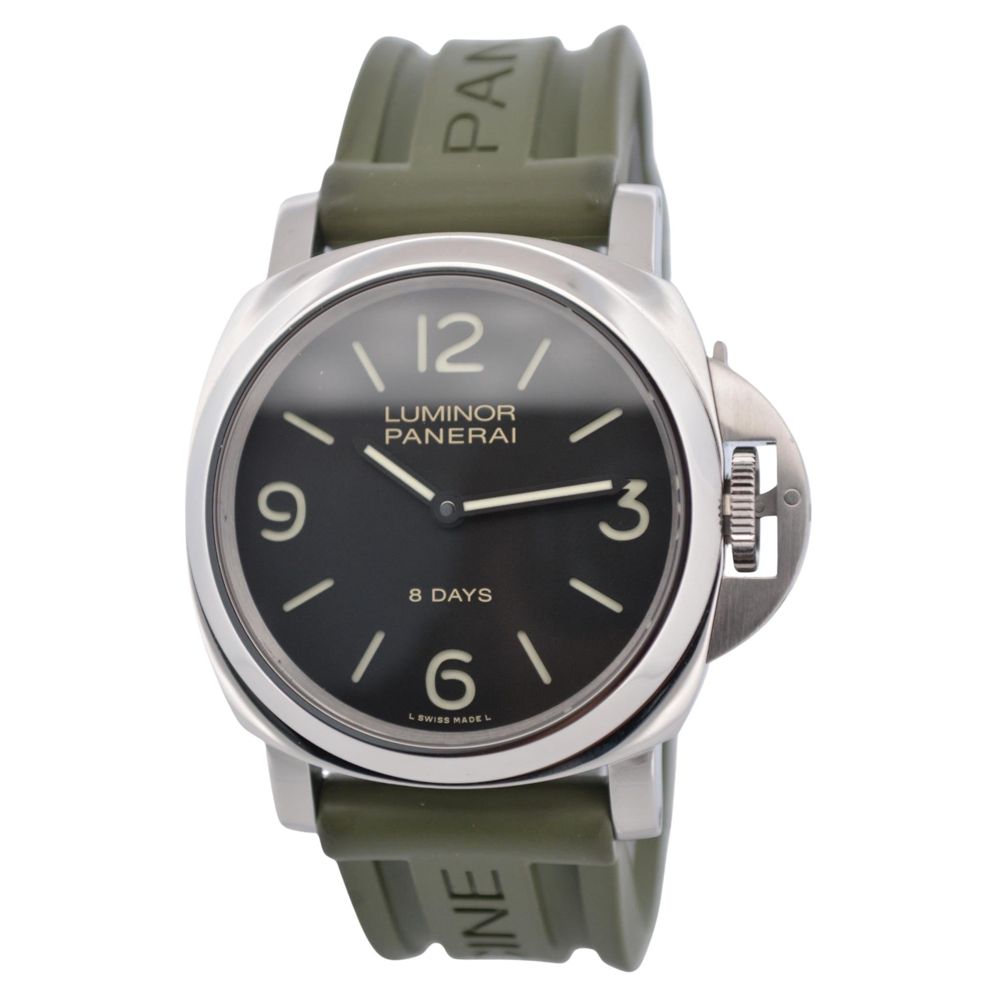 Panerai Luminor Base 8 Days 44 Stainless Steel Manual Winding Ref: PAM 00560