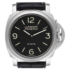 Panerai Luminor Base 8 Days Acciaio Men's Watch PAM00560 Box Papers