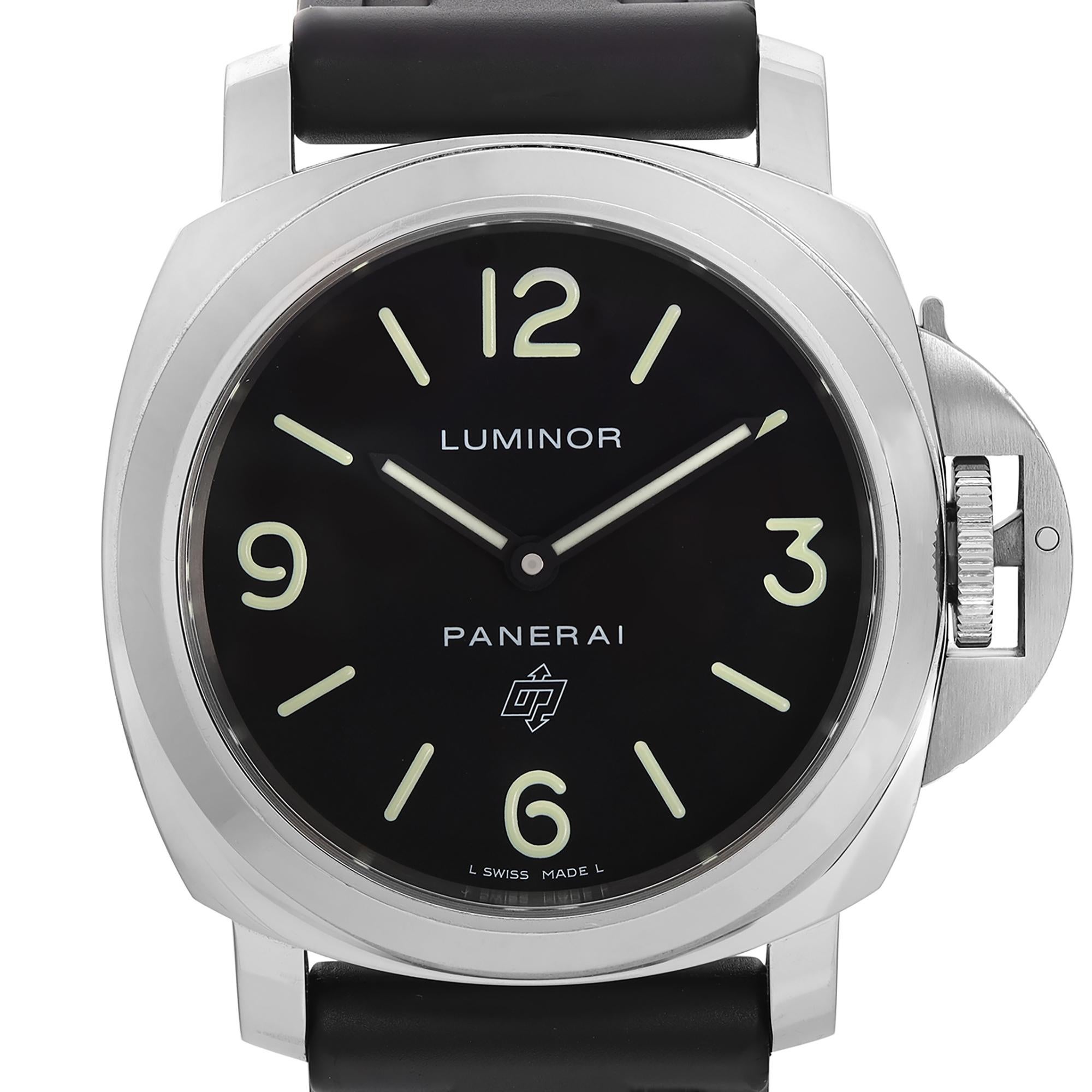 This Panerai Luminor is a mechanical hand-wind pre-owned watch. The watch was produced in 2017. Comes with an original box and Panerai warranty card. No manual. Covered by a 3-year Chronostore Warranty.

Brand: Panerai  Type: Wristwatch  Department: