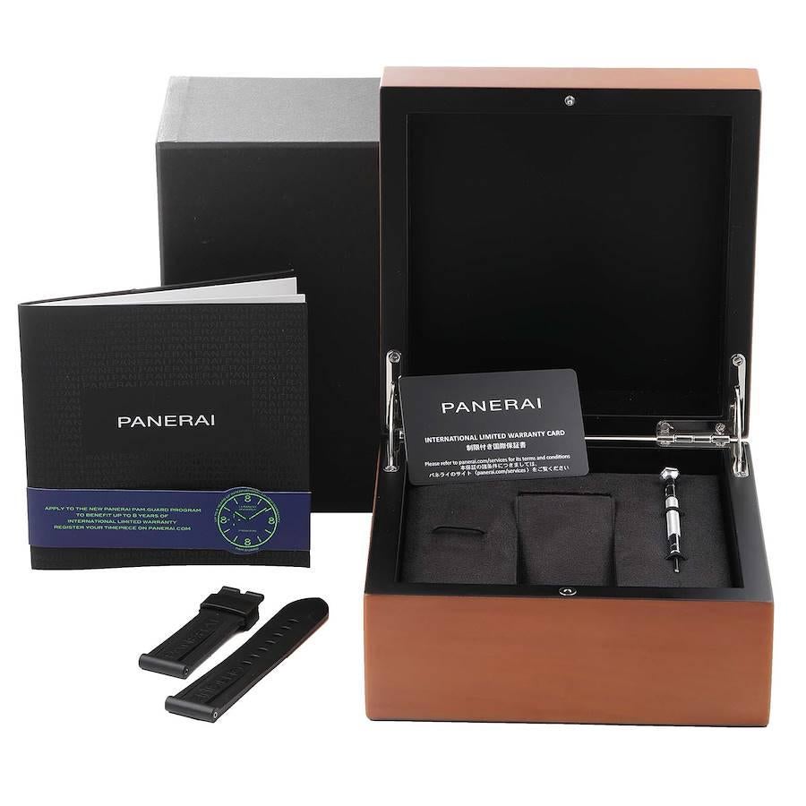 Panerai Luminor Base Logo 44mm Steel Mens Watch PAM00773 Box Papers For Sale 4
