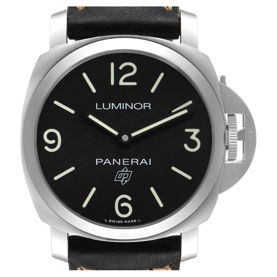 Panerai Luminor Base Logo 44mm Steel Mens Watch PAM00773 Box Papers For Sale
