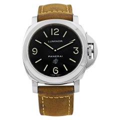 Panerai Luminor Base Logo Acciaio Black Dial Automatic Men's Watch PAM01000