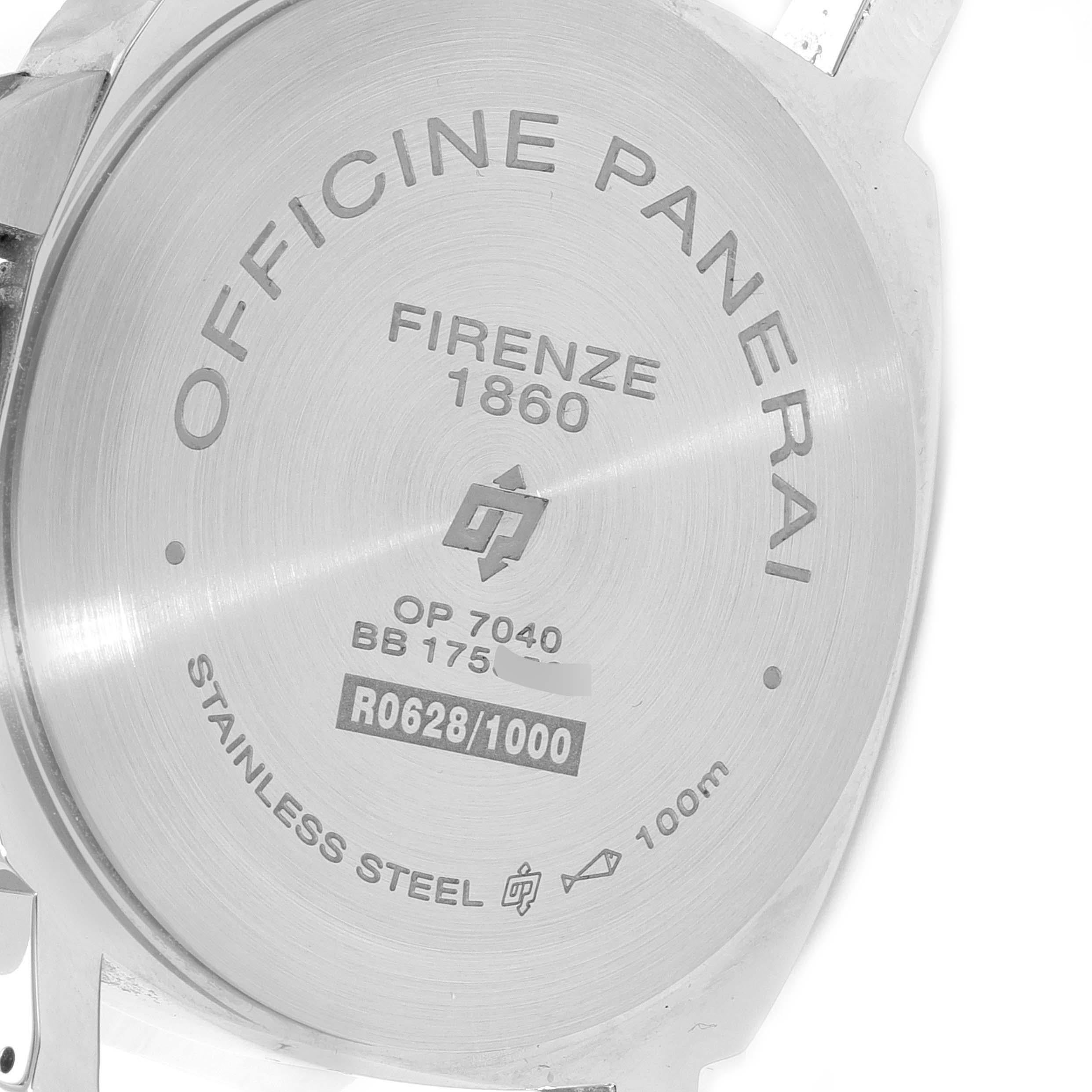 Panerai Luminor Base Logo Acciaio Steel Mens Watch PAM00630 For Sale 1