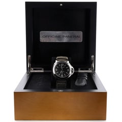 Panerai Luminor Base Logo Manual Watch Stainless Steel and Leather 44