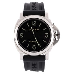 Used Panerai Luminor Base Manual Watch Stainless Steel and Rubber 44