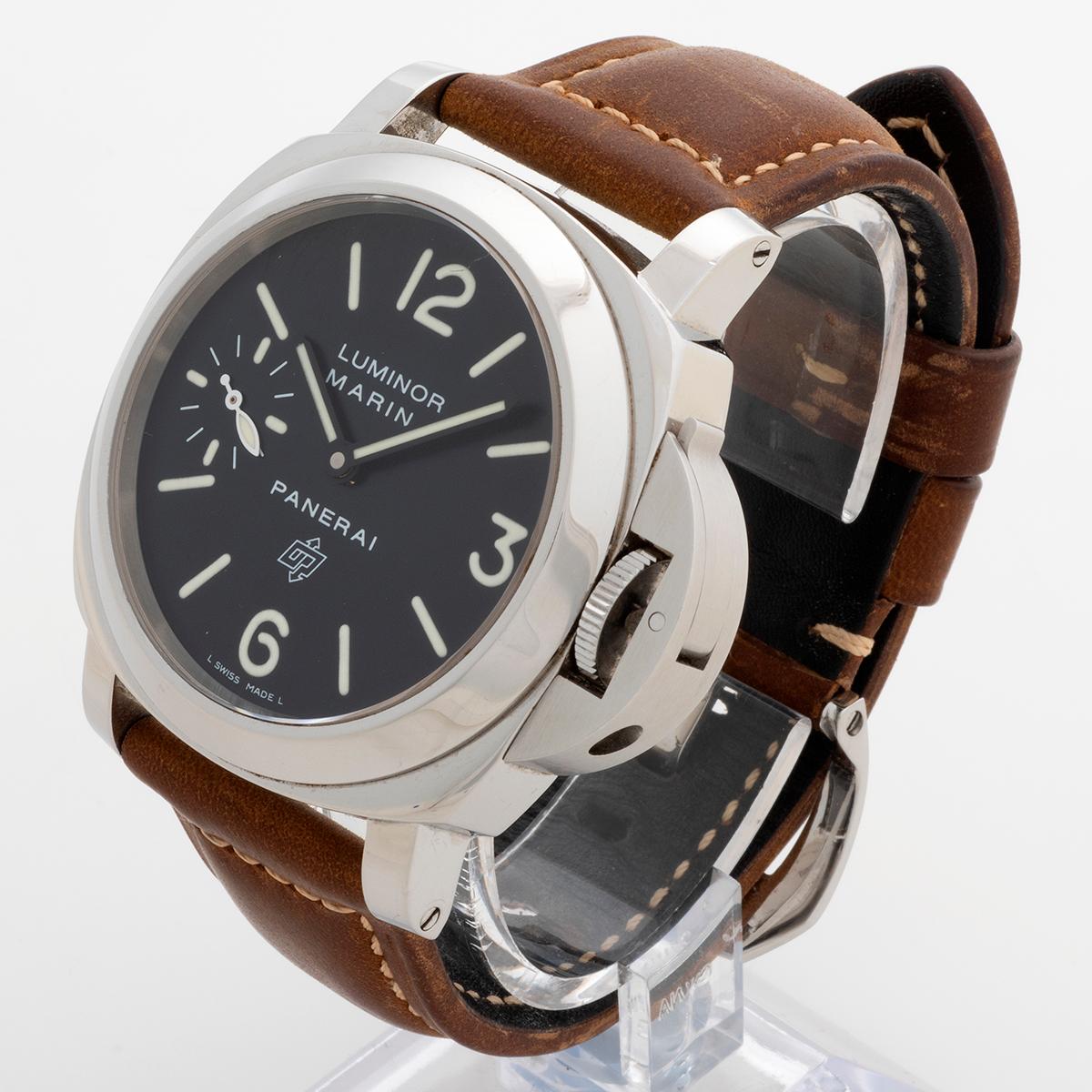 Women's or Men's Panerai Luminor Base Wristwatch ref PAM00005 / OP6728, 44mm Case, Dated 2010.