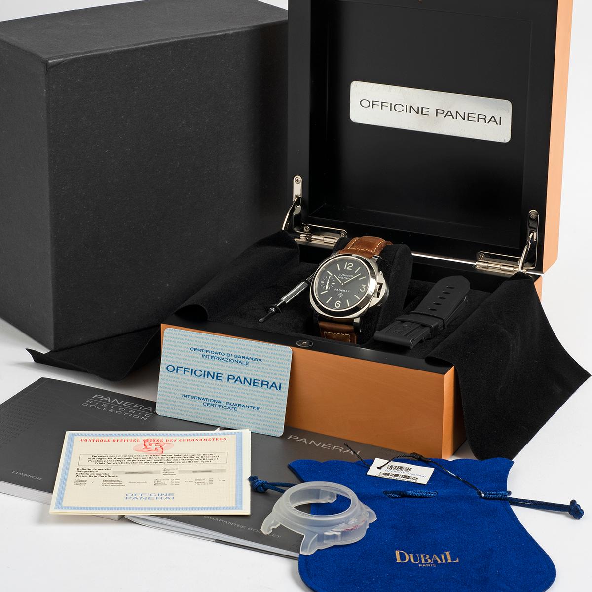 Panerai Luminor Base Wristwatch ref PAM00005 / OP6728, 44mm Case, Dated 2010. 2