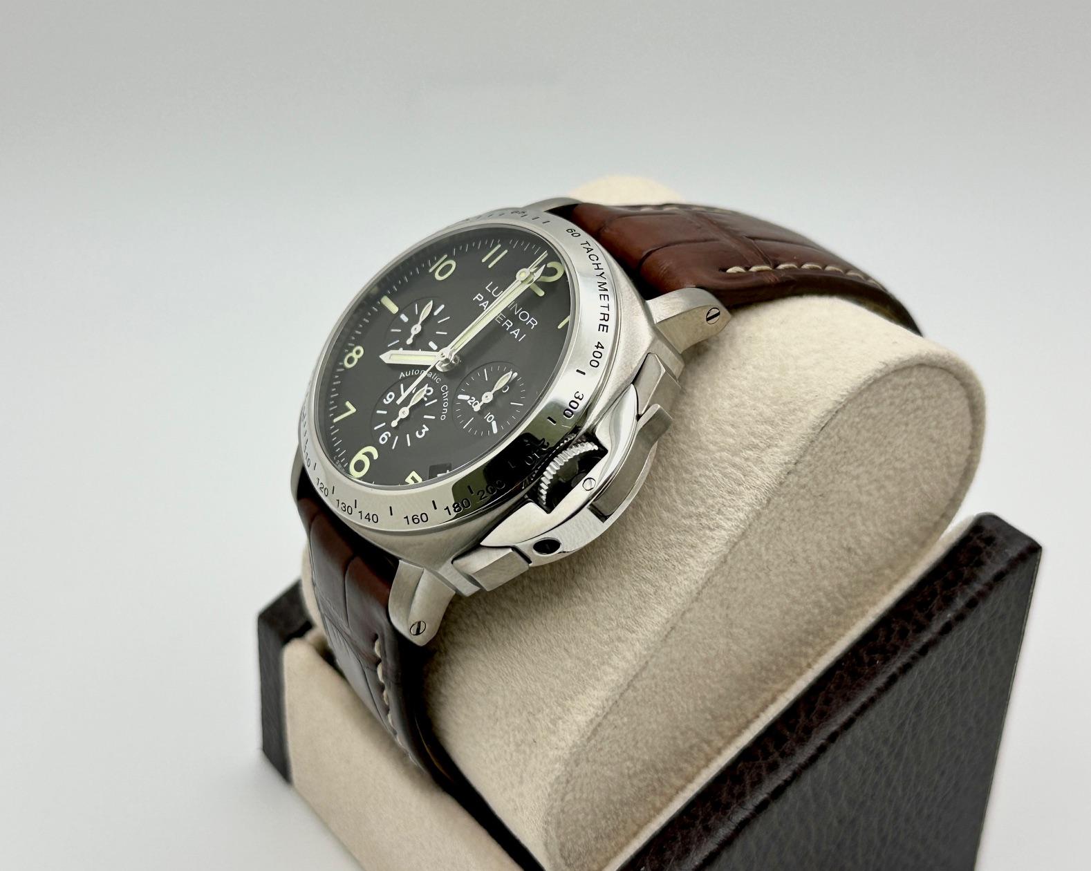 Panerai Luminor Chronograph PAM00072 40mm Titanium PAM 72 OP6531 Pour hommes en vente