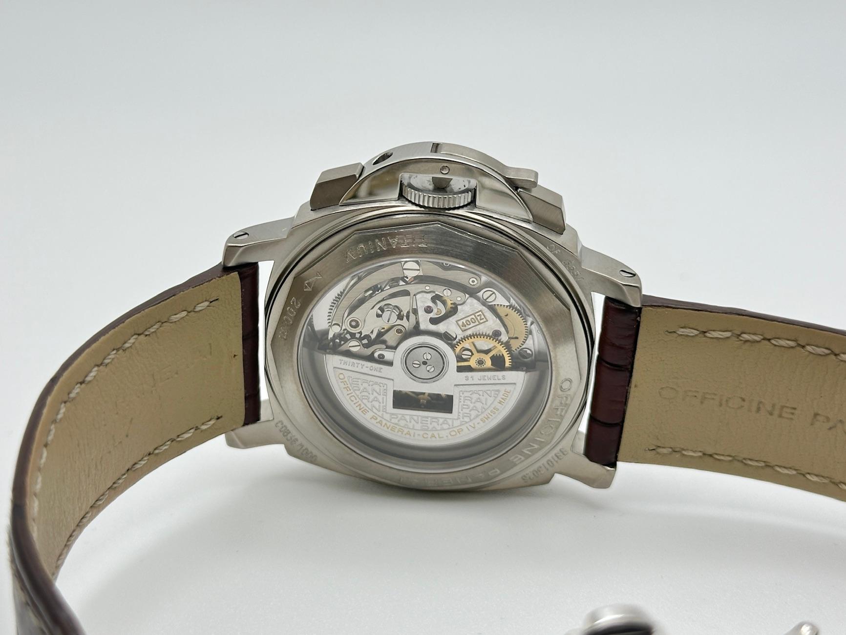 Panerai Luminor Chronograph PAM00072 40mm Titanium PAM 72 OP6531 en vente 2