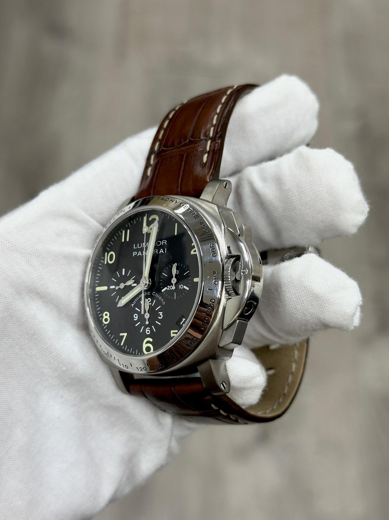 Panerai Luminor Chronograph PAM00072 40mm Titanium PAM 72 OP6531 en vente 3