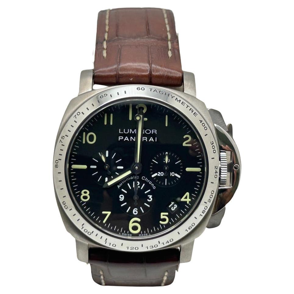 Panerai Luminor Chronograph PAM00072 40mm Titanium PAM 72 OP6531 en vente