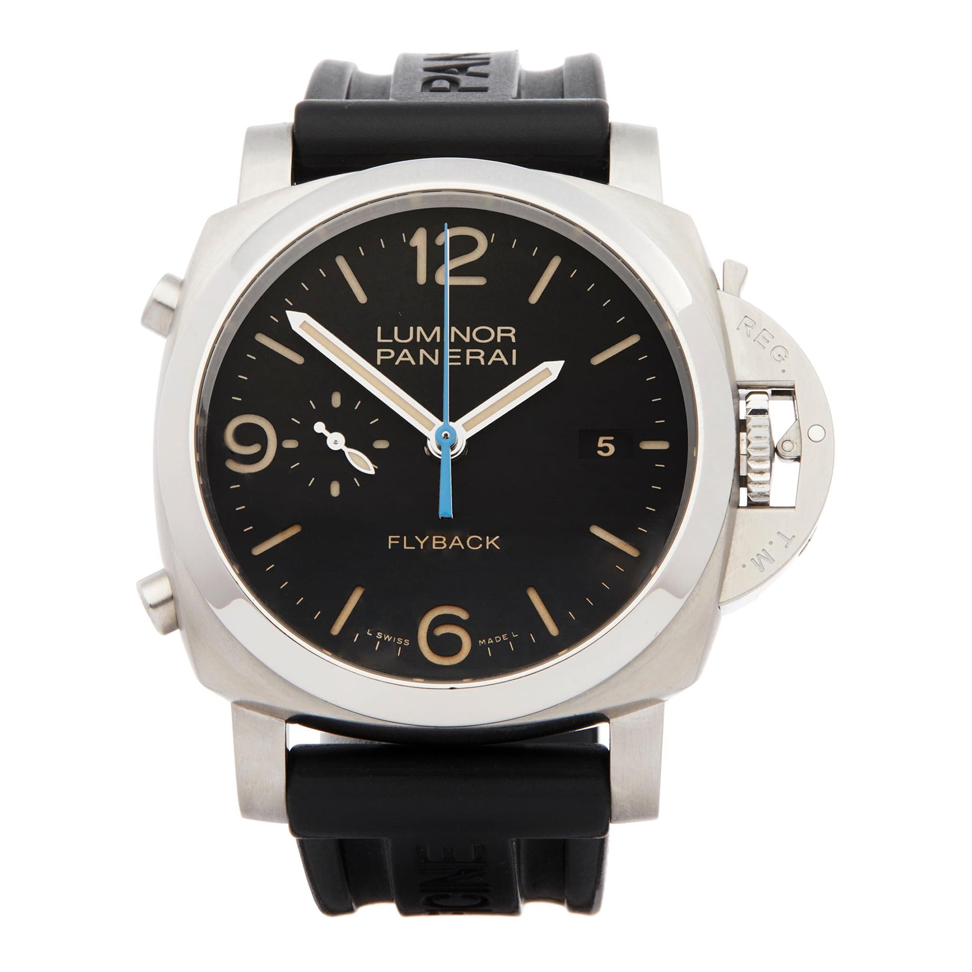 Panerai Luminor Chronograph Stainless Steel PAM00524 Wristwatch