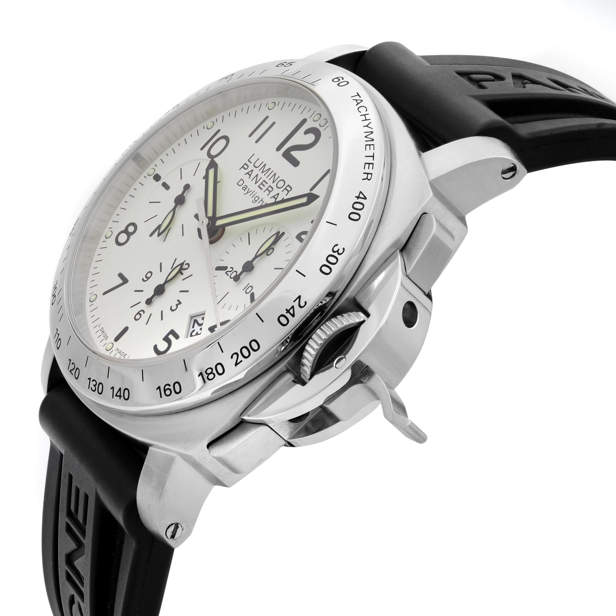 panerai daylight white face