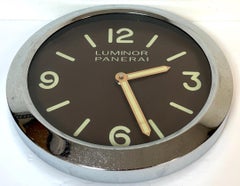 Panerai Luminor Dealer Fixture Wanduhr, Swiss Made Promotional Display- Works