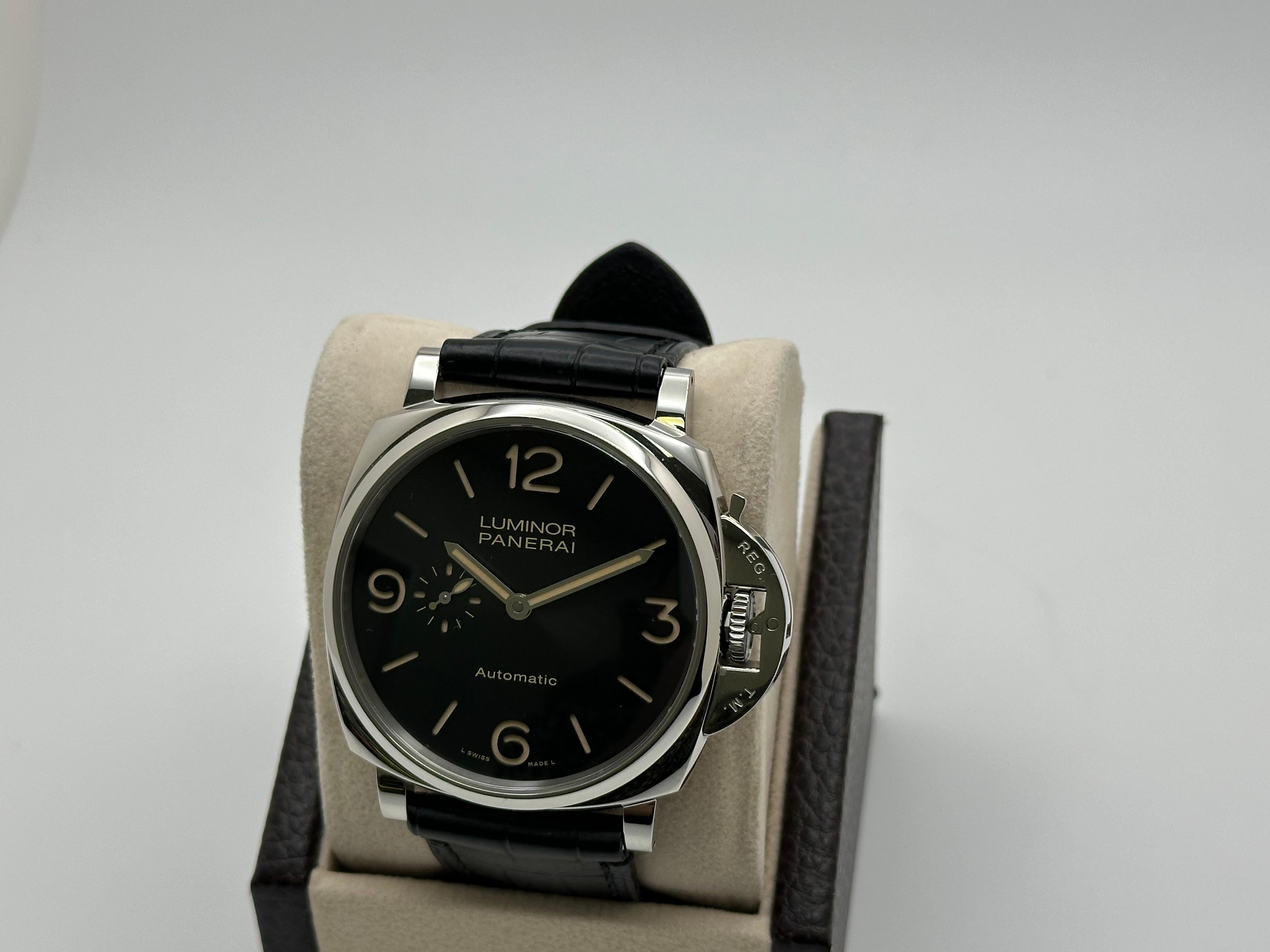 Panerai Luminor Due 3 Days PAM00674 PAM 674 Acciaio Inox 45mm Scatola Libretto In condizioni ottime in vendita a San Diego, CA