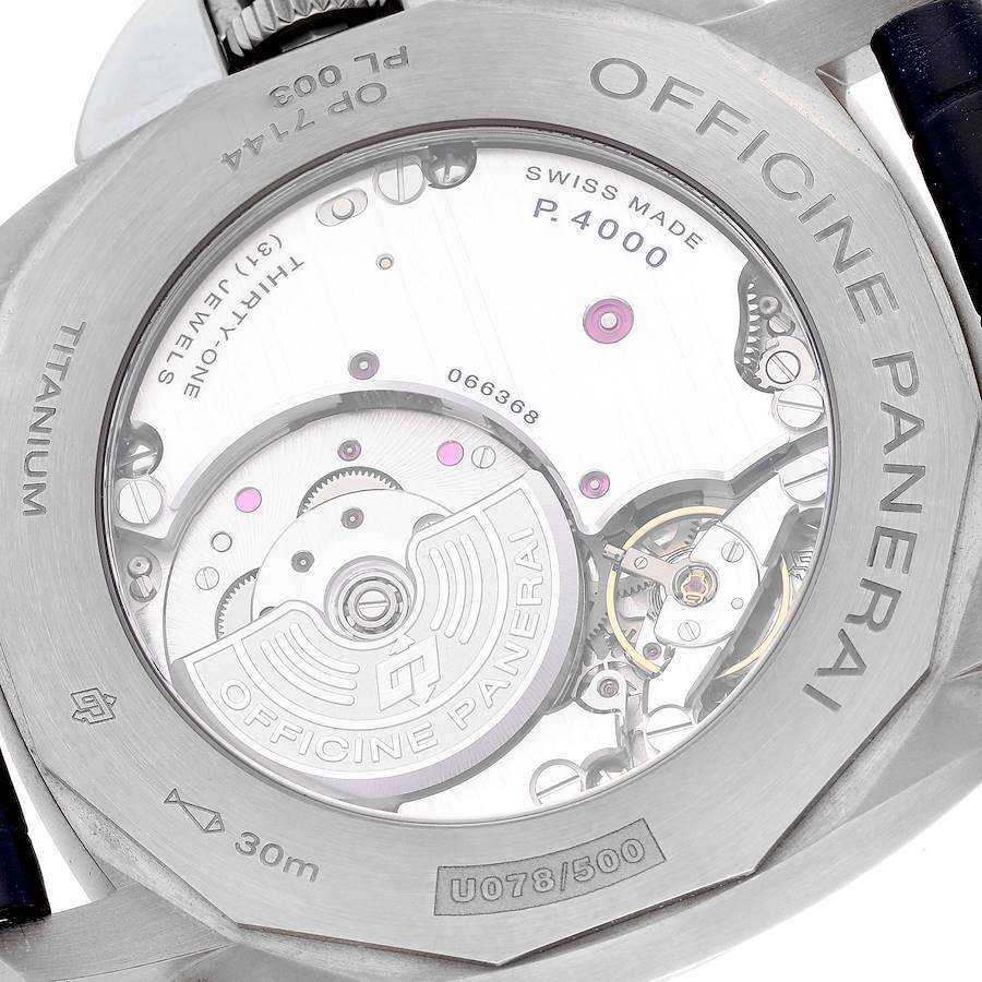 Panerai Luminor Due 45mm Blaues Zifferblatt Titan Herrenuhr PAM00729 3
