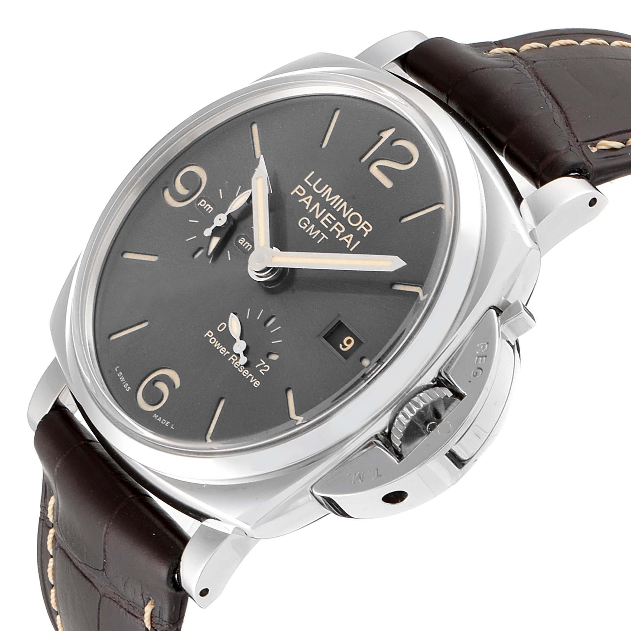 Panerai Luminor Due GMT Anthracite Dial Automtic Men's Watch PAM00944 2