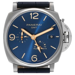Panerai Luminor Due GMT Automatic Titanium Mens Watch PAM00964 Box Card