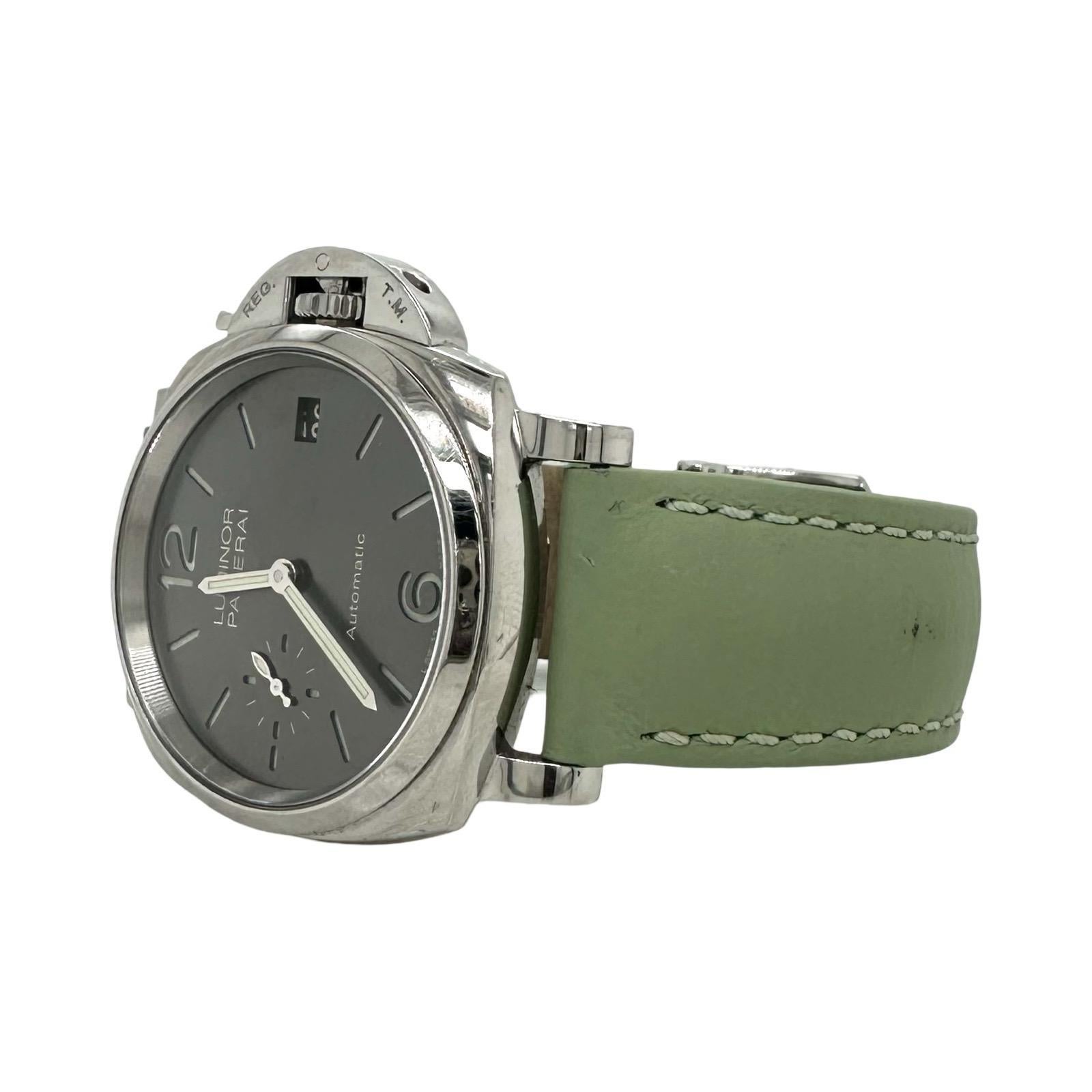 Panerai Luminor Due PAM 00755 - OP7148 Salbei Grün Armband 38mm Uhr 2